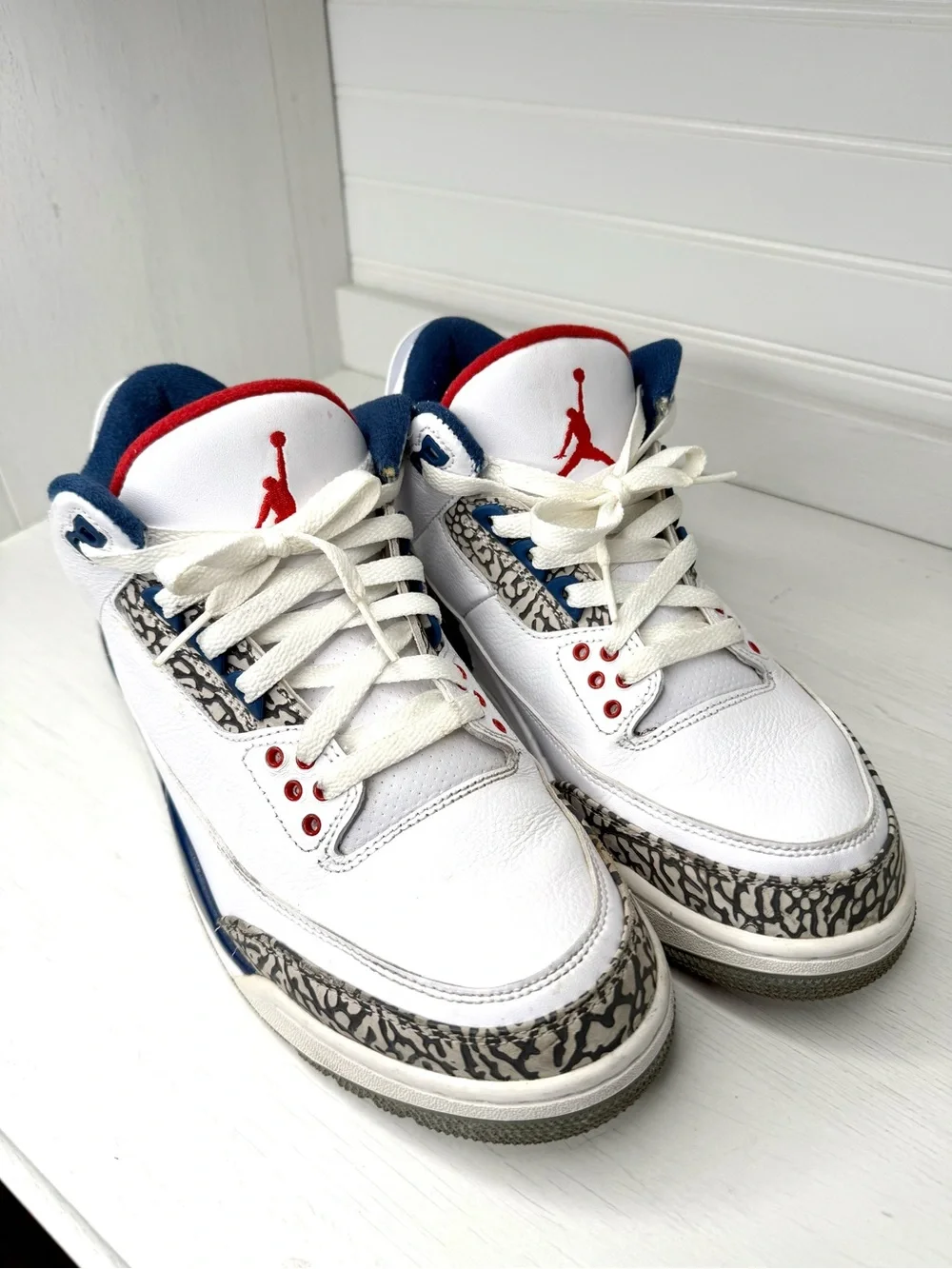Jordan Air Jordan 3 Retro OG True Blue White/Fire Red 2016 854262-106